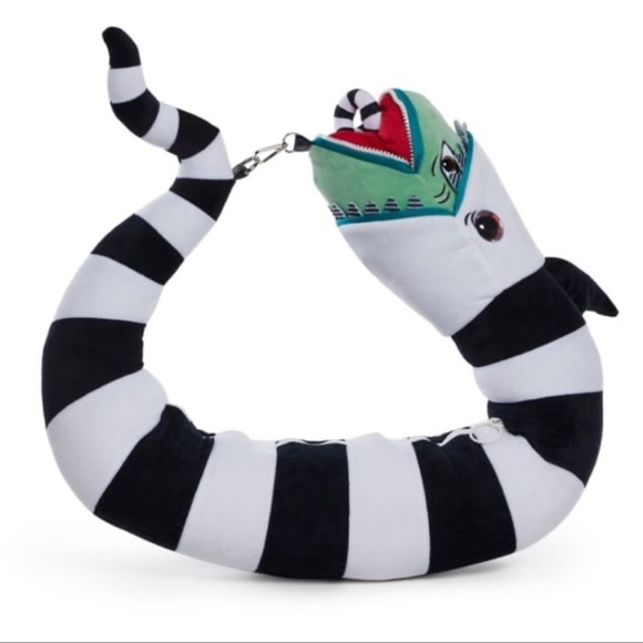 NWT Dolls Kill Beetlejuice HTF GHOST EATING SANDWORM CONVERTIBLE SHOULDER BAG - Picture 1 of 7